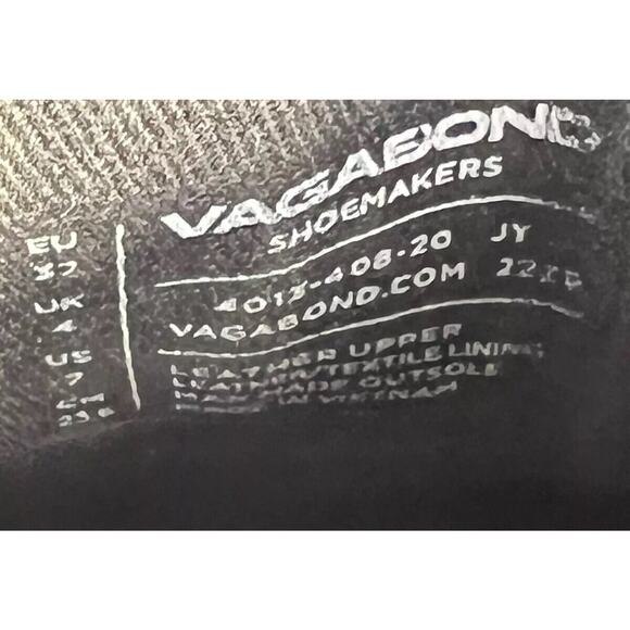 Vagabond Shoemakers Black Leather Alligator Heeled Boots Size 37 Size US 6.5-7 - Picture 6 of 11